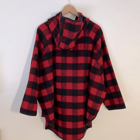 WOOLRICH Vintage Wool Popover Hooded Poncho - Picture 5 of 9